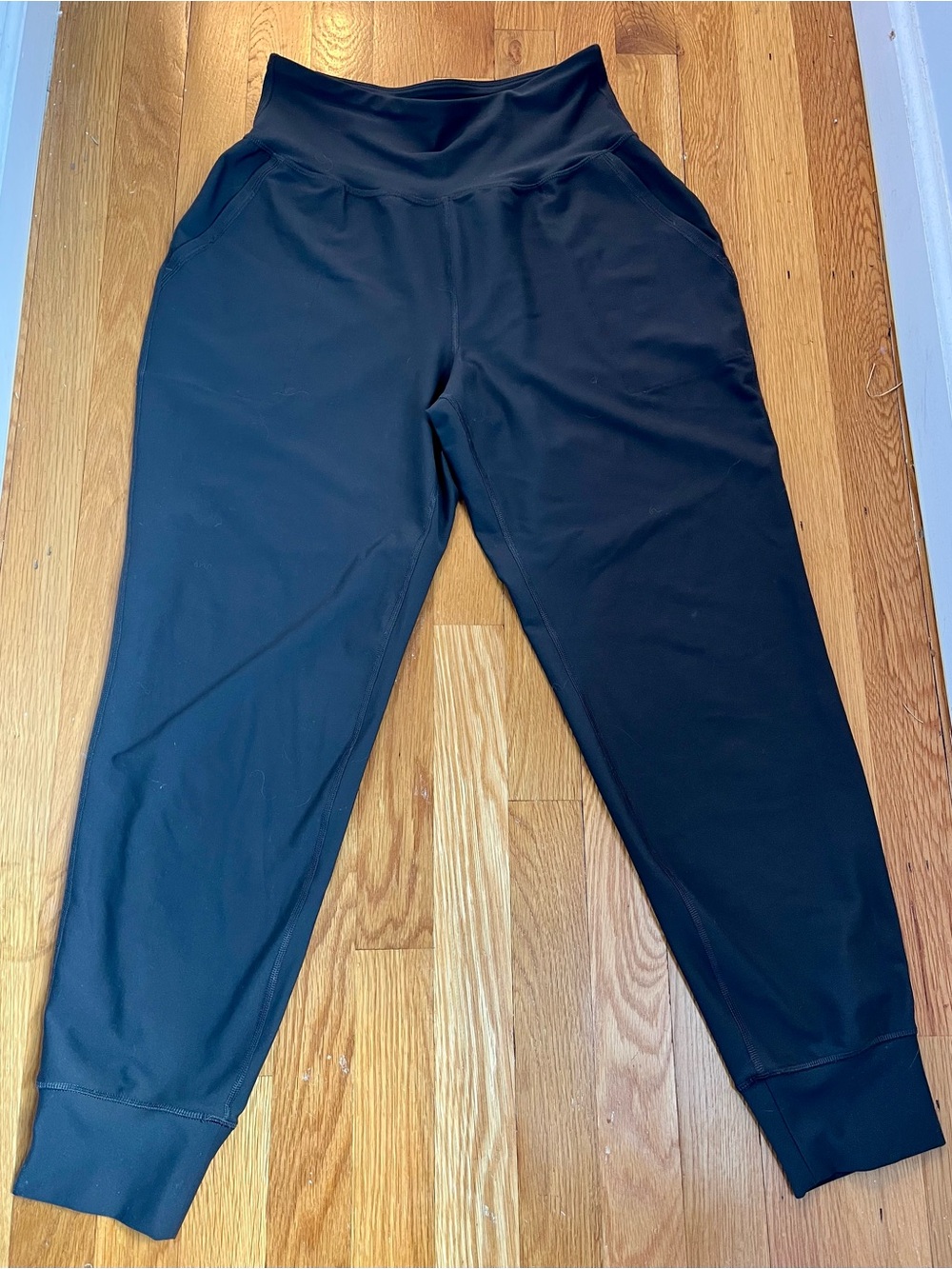 Old Navy Active High-Waisted PowerSoft Green-Grey Pocket Joggers